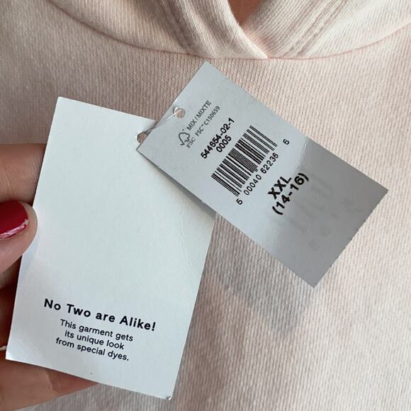 Gap KIDS Pink Dip Dye hooded sweatshirt XXL - Picture 3 of 10